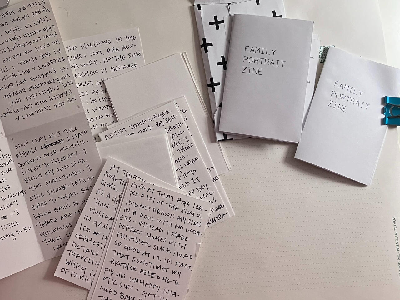 &quot;FAMILY PORTRAIT ZINE&quot; (not yet printed)